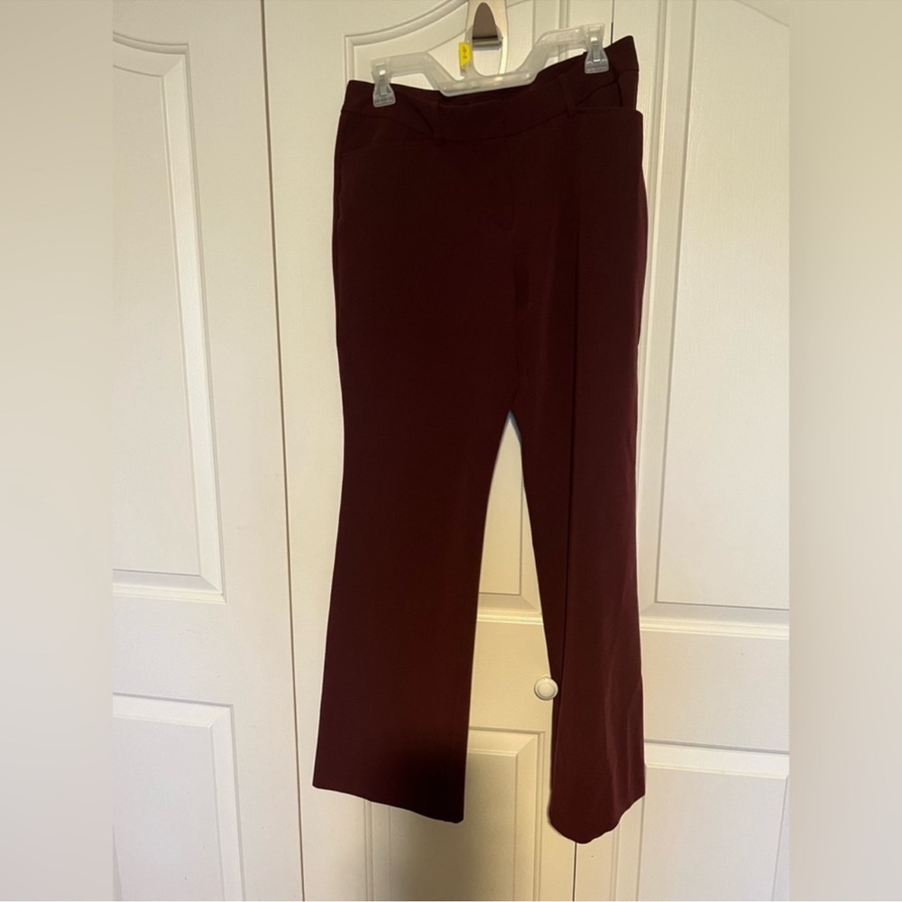 Elegant Burgundy Women's Pants